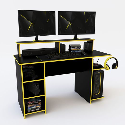 ESCRITORIO + ALZADA DELOS GAMER DGA02NEA