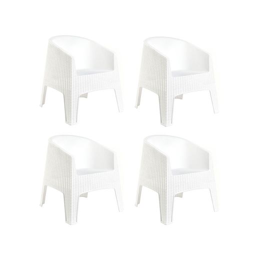 SET 4 SILLONES GARDENLIFE IBIZA V6436