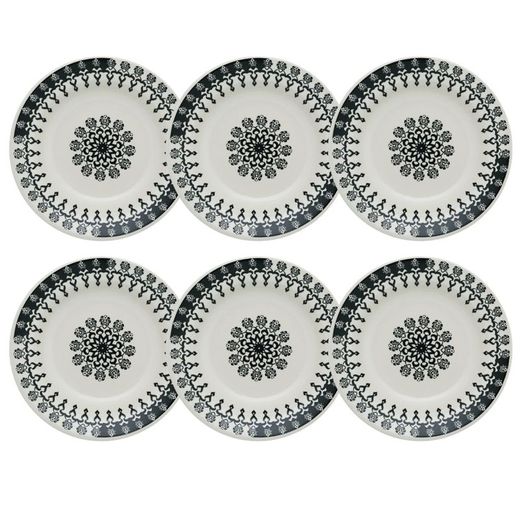 SET DE PLATOS OXFORD FOLK 112420506
