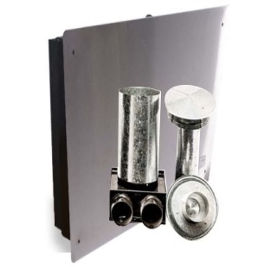CALEFACTOR TIRO BALANCEADO EN U CALDEN TBU 2.0 GN ACERO