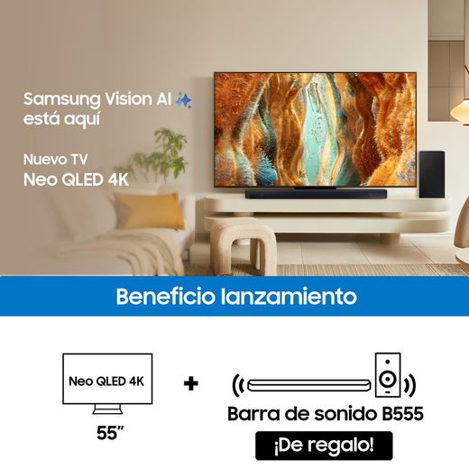 SMART NEO QLED TV + BARRA DE SONIDO SAMSUNG 55