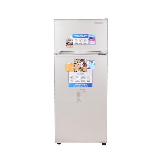 HELADERA CON FREEZER TELEFUNKEN TFK-HD220 PLATEADO